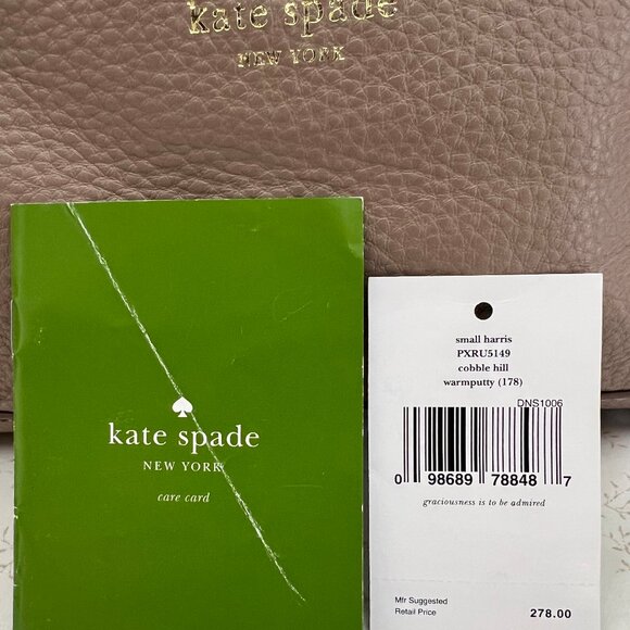 Kate Spade Small Harris Cobble Hill in Warm Putty - Picture 2 of 8